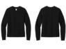 DT6105 District Fleece Women's Crewneck Sweatshirts Black