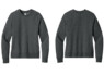 DT6105 District Fleece Women's Crewneck Sweatshirts Heathered Charcoal