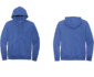 District Fleece Full Zip Hoodie DT6102 Royalfrost
