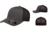 Flexfit Fitted Mesh Cap FF6511 Charcoal Black