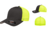 Flexfit Fitted Mesh Cap FF6511 Charcoal Neon Yellow