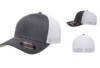 Flexfit Fitted Mesh Cap FF6511 Charcoal White