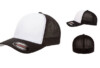 Flexfit Fitted Mesh Cap FF6511 White Black