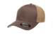 Flexfit Mesh Fitted Trucker Brown Khaki Hat