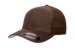 Flexfit Mesh Fitted Trucker Brown Cap