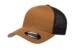 Flexfit Mesh Fitted Trucker Caramel Black Hat