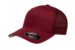Flexfit Mesh Fitted Trucker Cranberry Hat