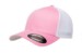 Flexfit Mesh Fitted Trucker Pink White Cap
