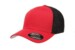 Flexfit Mesh Fitted Trucker Red Black Cap