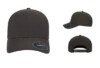 Flexfit 6110NU Mid Profile Adjustable Hats Dark Grey