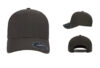 Flexfit 6110NU Mid Profile Adjustable Hats Dark Grey