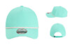 Custom women’s aqua Imperial performance rope hat — breathable fabric with aqua rope detail and adjustable fit.