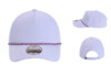 Custom women’s lavender Imperial performance rope hat — breathable fabric with matching rope accent and adjustable fit.