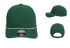 Imperial 7054 6 Panel Performance Wingman Rope Hat Forest White