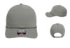 Imperial 7054 6 Panel Performance Wingman Rope Hat Grey Black