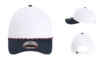 Imperial 7054 6 Panel Performance Wingman Rope Hat White Navy Navy Red White