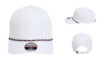 Imperial 7054 6 Panel Performance Wingman Rope Hat White Navy White Red