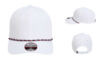 Imperial 7054 6 Panel Performance Wingman Rope Hat White Navy White Red