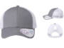 Infinity Her Womens Ponytail Trucker Grey White front and sides. Custom hats for women.
