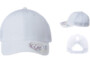 Infinity Her Womens Ponytail Trucker White White. Company logo women's hats.