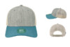 Legacy Mid Pro Trucker Cap MPS Melang Grey Pacific Blue Stone