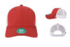 Legacy Mid Pro Trucker Cap MPS Melange Scarlet White