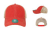 Legacy Old Favorite Trucker Cap OFA Scarlet Red Khaki Cap