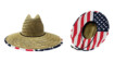 Lost Hat Co Wake Camo Straw Lifeguard Natty + 'Merica Wake