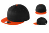 New Era 9Fifty Flat Bill Snapback Cap NE400 Black Team Orange