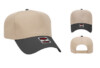 OTTO 31 069 5 Panel Low Crown Baseball Cap Royal Black Blk Kha Cap