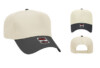 OTTO 31 069 5 Panel Low Crown Baseball Cap Royal Black Blk Natl Cap