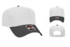 OTTO 31 069 5 Panel Low Crown Baseball Cap Royal Black Blk Wht Cap