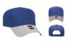 OTTO 31 069 5 Panel Baseball Cap Royal Black Gry Ryl Cap