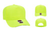 OTTO 31 069 5 Panel Low Crown Baseball Cap Royal Black N. Yellow Cap
