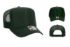 OTTO 39 165 High Crown Foam Trucker Dark Green hat