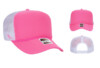 OTTO 39 165 High Crown Foam Trucker hat. Custom Pink Foamie Trucker for Women.