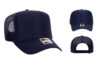 OTTO 39 165 High Crown Foam Trucker Navy hat