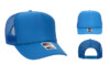 OTTO 39 165 High Crown Foam Trucker Neon Blue hat
