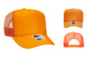 OTTO 39 165 High Crown Foam Trucker Neon Orange hat