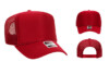 OTTO 39 165 High Crown Foam Trucker Red hat