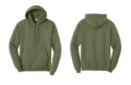 PC78H Port & Co Core Fleece Pullover Hoodie - Olive Drab Green Heather