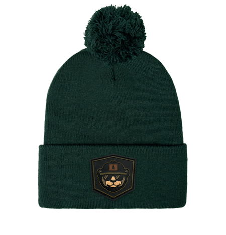 PVC Patch Beanies Custom Pom Beanies