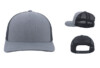 Pacific Headwear 5Panel Trucker Cap 105c Heather Grey:Lt Charcoal