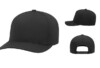 Blank Customizable All black performance rope hat by Pacific Headwear for custom pacific headwear logo hat