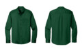 Port Authority W808 Long Sleeve Twill Shirt Dark Green