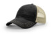 Richardson 111 Garment Washed Trucker - Color: Black/ Khaki