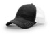 Richardson 111 Garment Washed Trucker - Color: Black/ White
