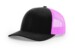 Richardson 115 Low Pro Trucker Black Neon Pink Hat