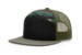 Richardson 168 7Panel Trucker Black GreenCamo Loden Hat Richardson 168 7Panel Trucker Black GreenCamo Loden Hat