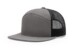 Richardson 168 7Panel Trucker Charcoal Black Hat Richardson 168 7Panel Trucker Charcoal Black Hat